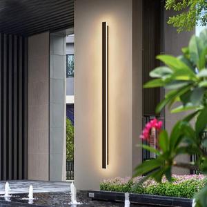 56.3inch Long Outdoor LED Wall Light 45W Black Warm White Porch Light Acrylic Waterproof IP65 Exterior Wall Light Fixture for House Patio Porch Courtyard