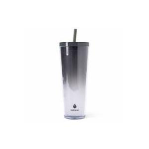 Manna™ Axel™ Plastic Tumbler & Straw Set - Gray, 24 Oz