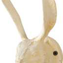 Cast Iron Rabbit Wall Hook (Antique White)