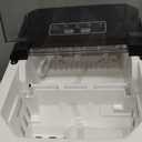 ZAFRO Countertop Ice Maker, 26Lbs/24H, 9 Bullet Cubes in 6 Mins, Self-Cleaning Portable Ice Machine with 2 Ice Sizes (S/L), Quiet Compact Design, Double Handles, for Home, Party, RV, Camping, Black