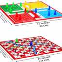 Ankit Toys & Games Ludo and Snake & Ladders (Saap Seedhi) Board Game Set for 6+ Years Kids & Adults | Indoor Ludo Board Game | Travel Strategy Game (Ludo Senior+)