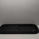 Vertical Sliding Black RV Window for Teardrop, Cargo, Horse Trailer, Marine Camper Window Replacement,42" Wide x 12" Tall