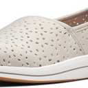 Clarks Women's Breeze Emily Loafers (11 Wide, Light Taupe Synthetic)