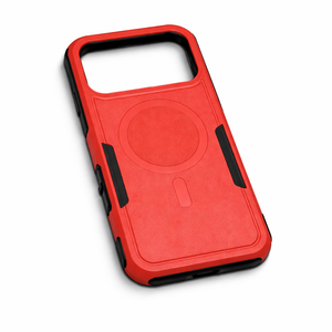 Magnetic for iPhone 17 Pro Max Case Military-Grade Shockproof, Rugged Phone Case, Heavy Duty Protection [Compatible with MagSafe] Anti-Fingerprint Cover for iPhone 17 Promax 6.9", Red