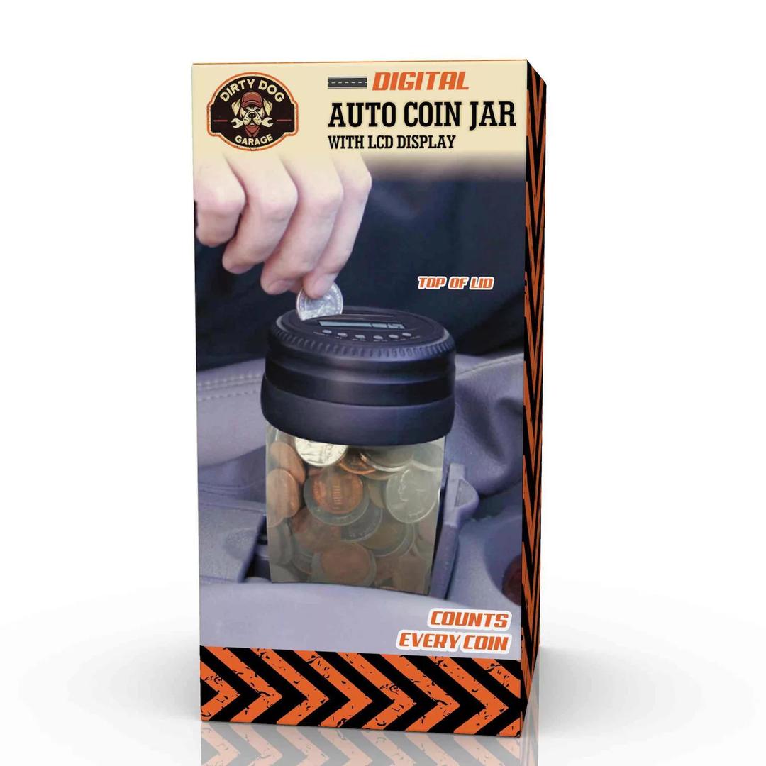 Digital Auto Coin Jar with LCD Display