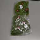 17 Inch Christmas Tree Picks, 6 PCS Lime Green Furry Curly Stems with Red Glitter Balls, Flexible Christmas Tree Topper Decorations for Holiday Arrangements, Wreaths & Table Christmas Decor