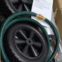 VEVOR Hose Reel Cart, Hold Up to 300 ft of 5/8 Hose, Garden Water Hose Carts Mobile Tools with 4 Wheels, Heavy Duty Powder-Coated Steel Outdoor Planting with Storage Basket, for Garden, Yard, Lawn