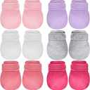 Adjustable Baby Mittens No Scratch Newborn Cotton Breathable Gloves Warm Baby Mitts for Boys Kids (Fresh Colors)