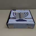 LED Electric Blue Hanukkah Menorah with Special Effects - Battery/USB Powered, Star of David, 4 Lighting/Blinking Modes, Large LED Bulbs, Chanukah Traditional Electric Menorahs - Navy Blue