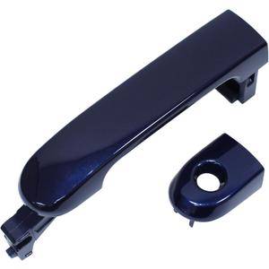 MOTOKU Blue Exterior Door Handle with Keyhole for Nissan Versa 2007-2012 Tiida 2007-2017 Outer Outside Front Left Driver Side