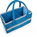 Carry Case Box Carry Case Box Storage Carrier with Handle & Side Net Pocket Carrying Bag for Starter Set Accessories Figures (Blue)