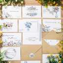Motiskyy 50 Pack Religious Thinking of You Cards with Envelopes Bulk Christian Inspirational Thinking of You Greeting Card with Biblical Scripture Verses Blessing 10 Designs 4 x 6 Inch (Wildflower)