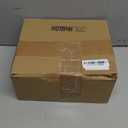 Hoteam 96 Pcs DIY Christmas Ornament Kit Small Embroidery Hoops Xmas Beige Linen Fabric for Christmas Holiday Crafts Decorations Sewing Art