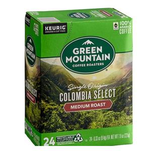 Green Mountain Coffee Roasters Colombia Select Single Serve Keurig® K-Cup® Pods - 24/Box, Best By: 09/23/2025