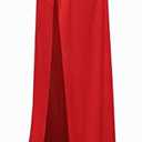 Regenboog 43inch Red Velvet Cape with Hood, Women Cloak with Hood, Christmas Halloween Costumes, Masquerade, Witch Cape, Wizard Cape Adult, 110cm