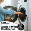 AnyDesign Winter Kitchen Dish Towel 18 x 28 Inch Gold Blue Snowflake Dishcloth Vintage Decorative Hand Drying Tea Towel for Baking Cooking Home Kitchen Decor Housewarming Gift, 2Pcs