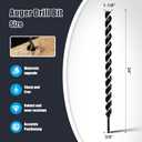 1-1/8" x 24" Auger Drill Bit for Wood,Hex Shank Tri Flute Drill Bit