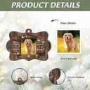 2 x Personalized Dog Memorial Ornament  Pet Loss Christmas Ornament, Custom Pet Remembrance Keepsake, Sympathy Gift for Loss of Dog, Forever in My Heart Ornament