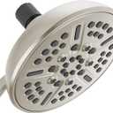 Delta Faucet 8-Spray Touch-Clean Shower Head Brushed Nickel, Delta Shower Heads, Showerhead, Brushed Nickel Shower Head, 2.5 GPM Water Flow, Stainless 75898CSN