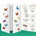 2 Pack Trifold Poster Board, IKAYAS 24" X 36" Double Sided White Tri-fold Poster Boards, Science Fair Display Boards Presentation Boards for Mounting, Art, Display, Projects Classroom Supplies