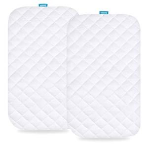Waterproof Bassinet Mattress Pad Cover Compatible with Papablic 2-in-1 Bonni, Cowiewie and AMKE Baby Bassinet(33" x19”), 2 Pack, Ultra Soft Surface, Breathable and Easy Care Waterproof Bassinet Mattress Pad Cover Compatible with Papablic 2-in-1 Bonni, Cowiewie and AMKE Baby Bassinet(33" x19”), 2 Pack, Ultra Soft Surface, Breathable and Easy Care