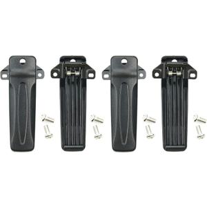 4 Pack KBH-10 Belt Clip Compatible for Kenwood TK-270G TK-272G TK-2100 TK-2118 TK-3206 TK-3207 TK-280 TK-290 TK-2302 Radio