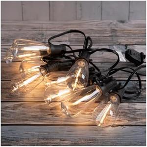 Hobby Lobby Vintage Edison String Lights, 25 Feet, 25 Bulbs, Warm White, Indoor/Outdoor, Shatterproof