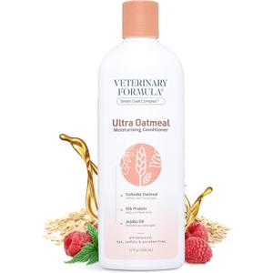 Veterinary Formula Smart Coat Complex Ultra Oatmeal Moisturizing Conditioner for Dogs, 17 Fl oz with Colloidal Oatmeal & Jojoba Leaves Coat Soft, Shiny, Hydrated, Strong, with Long-Lasting Scent