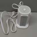 AiJoy Flat Plug Power Strip Tower 9 Outlets and 5 USB Ports (2 USB-C), 1200J Surge Protection, 6.5ft 1625W Extension Cord Charging Station for Home, Office Supplies, Dorm Essentials