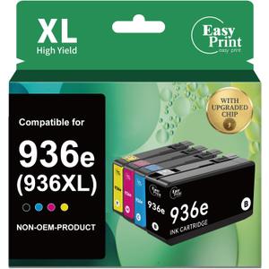 Compatible 936XL 936e 9125e Ink Cartridges Replacement for HP 936 Ink Cartridges Work with OfficeJet Pro 9125e 9120e 9730e 9130 9135e 9122e 9128e 9110b 9120b 9130b 9130e Printer