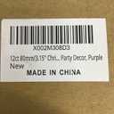 12 Packs Purple Christmas Ornaments 80mm/3.15"
