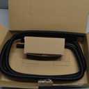 BLACKHORSE-RACING 44" Black Chrome Flexible Stainless Steel Heated Hose Kit Chrome Caps