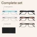 Gaoye 2.75 Professional Reading Glasses for All Day - Computer Readers with Blue Light Protection - Value Pack