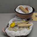 Dutch Oven Bread Baking - 5QT Enamel Bread-Oven - incl Sourdough Bread-Baking Suppliers like Dough Whisk Scoring Lame etc Bread-Dome Cast Iron Bread-Pan with Lid for Sour dough, Bread-making (Pink)