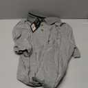 Men's Fashion Polo Shirts Short Sleeve Casual Cotton Golf Shirts Moisture Wicking Polo Shirt with Pocket (3X-Large, Light Grey)