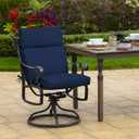 Arden Outdoor Chair Cushion, 21 x 20, Rain-Proof, Fade Resistant 20 x 21, Sapphire Blue Leala
