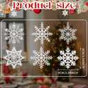 Lunmon 48 Pcs Crochet Snowflake Ornaments Winter Crocheted Snowflake Hanging Decor Crochet Doilies for Winter Wonderland Decorations Christmas Tree Home Wall Holiday Party Woven Gift, 6 Styles