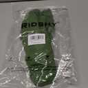 Womens T Shirt Short Sleeve Tshirt Ribbed Basic Tops Tee (Green, L)