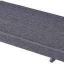 Saula 40 x 12 Inch Piano Bench Cushions for Indoor Furniture with Ties Non Slip Kitchen Dining Room Bench seat Cushion for Shoe Storage Ottoman Window Settee, Gray