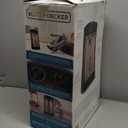 BLACK+DECKER Infrared Radiant Quartz Tower Heater, 1500W Space Heater with Adjustable Thermostat, Portable Heater with 2 Settings, Personal Heater for Home and Office, BHTI06, Black