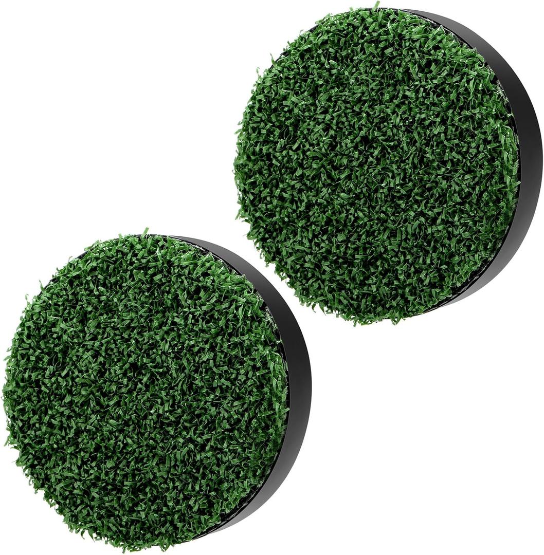 Civaner 2 Pcs Golf Cup Cover for Putting Green Practice Simulated Lawn Green Cup Cover for Outdoor Sports Golf Course Garden Yard