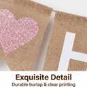 Mother's Day Banner Decorations Burlap, Happy Mother's Day Decor Sign Pre-Strung Indoor Outdoor Hanging Decor for Home Fireplace Mantel Party Supplies Photo Props