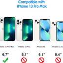 Magnetic Case for iPhone 13 Pro Max, Military Grade Drop Tested, Compatible with MagSafe, Slim Protective Translucent Matte Case, Black