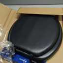 6Q1R1-90 Deluxe Vinyl Soft Toilet Seat, Round, Black