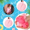 Sratte 20 Pcs Flamingo Party Favors Flamingo Stress Balls Relaxable Stress Relief Toys for Girls Boys Summer Beach Tropical Pool Party Birthday Favors School Carnival Gifts