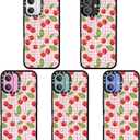 for iPhone 16 Red Cherry Phone Case for Women Girls | TPU+PC Premium Painted Shockproof Phone Case, Superior Shock Absorption, Military-Grade Drop Protection