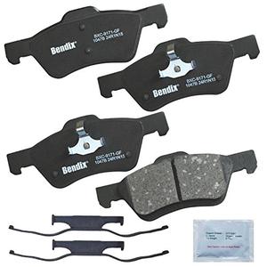 Bendix Priority1 CFC1047B Ceramic Front Brake Pads for Ford Escape 2012-2010, Mercury Mariner 2011-2010