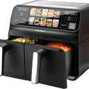 ChefRobot Dual Air Fryer 8 Quart TFT Touch Screen Non Toxic for Family Size/Kitchen/RV
