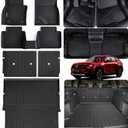 Floor Liners for Mazda CX50 2023 2024 2025 (Non Hybrid) & Cargo Liners & Backrest Mat,TPE All Weather Protection Car Floor Mats with Trunk Mat Covering The Backrest for CX-50