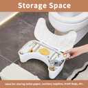 ACEQLYT New Upgrade Storage Toilet Stool Squat Adult, Poop Stool for Bathroom, Non-Slip Step Stool
